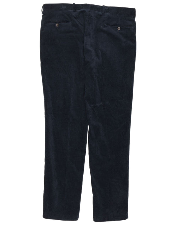 POLO RALPH LAUREN Мужские узкие вельветовые брюки W34 L30 Темно-синие хлопковые