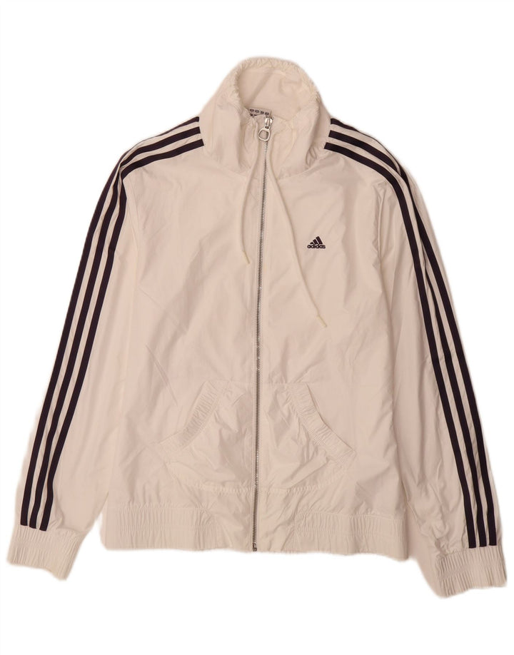 Женский спортивный костюм Adidas Top Jacket UK 10, маленький белый полиэстер