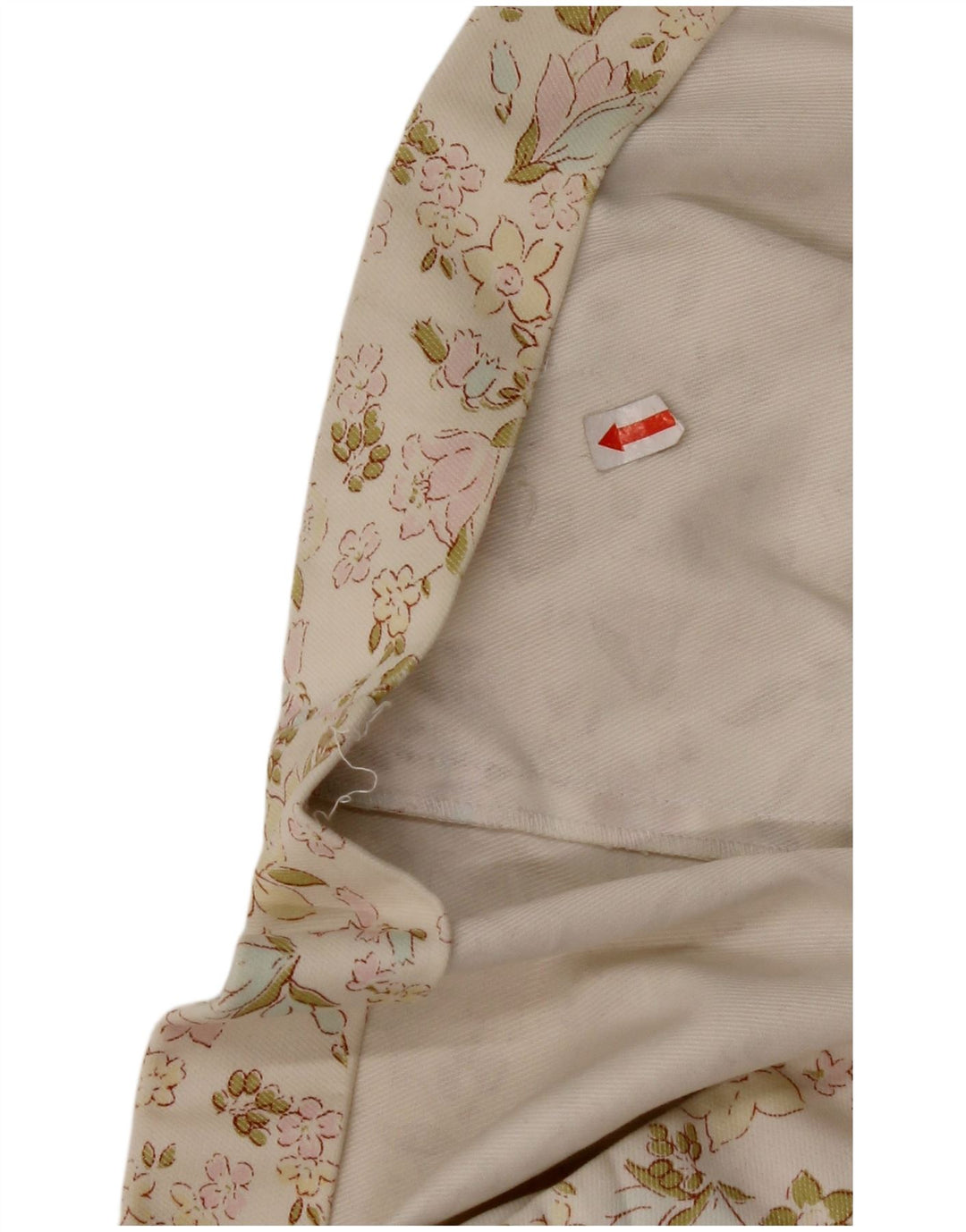 CACHAREL Женская мини-юбка W30 среднего размера из хлопка с белым цветочным принтом