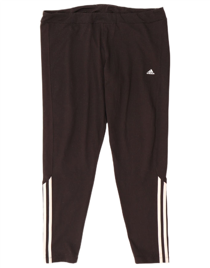 Женские леггинсы Adidas Climalite UK 20/22 XL, черный полиэстер