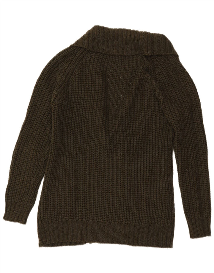 Женский двубортный кардиган Zara UK 14, средний хаки