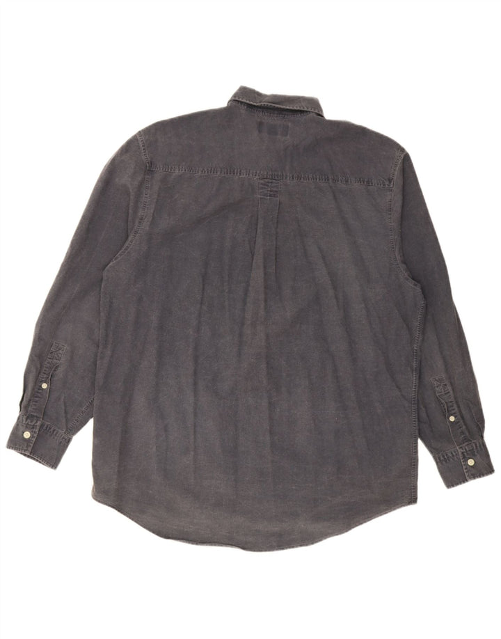 Мужская рубашка Timberland, большая темно-синяя хлопковая рубашка