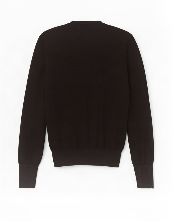Женский укороченный джемпер с круглым вырезом Zara UK 12, средний черный