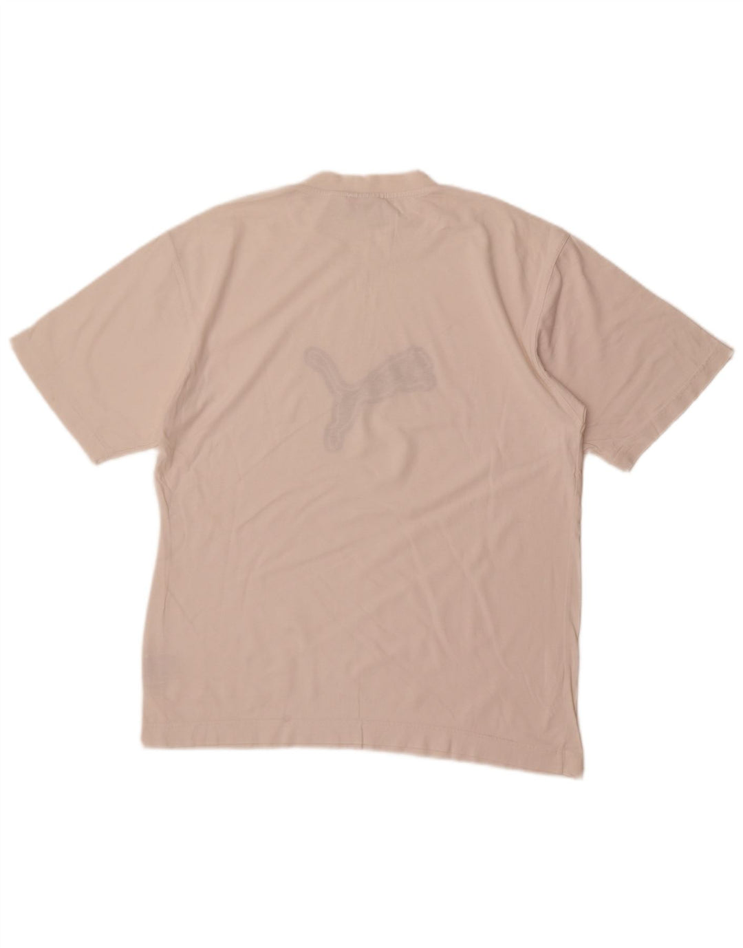 Мужская футболка с рисунком Puma, средний белый хлопок, белый цвет