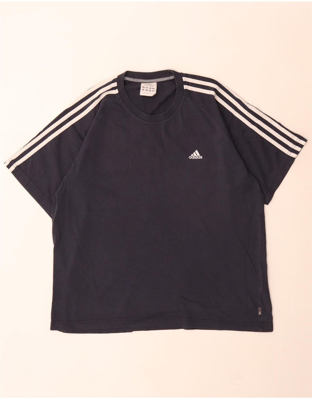 Мужская футболка Adidas, большой темно-синий хлопок