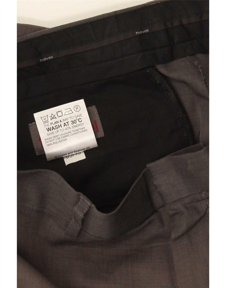 Мужские прямые брюки-чиносы Marks & Spencer W36 L29 серые из полиэстера