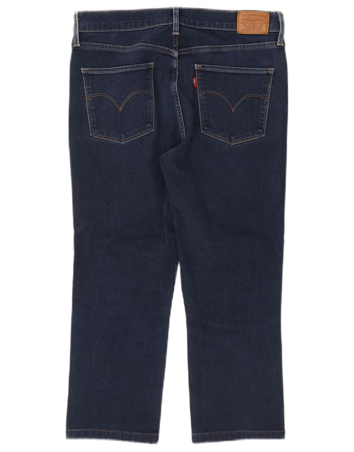 Женские джинсы-капри Levi's W30 L21 синие, хлопок