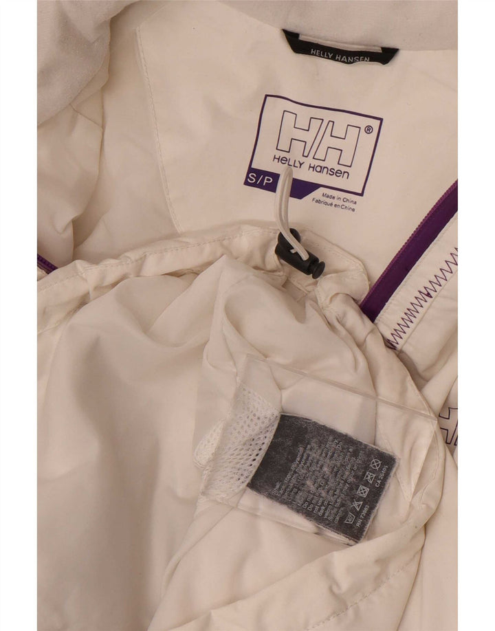 Женская дождевик с капюшоном Helly Hansen UK 10, маленький белый полиамид