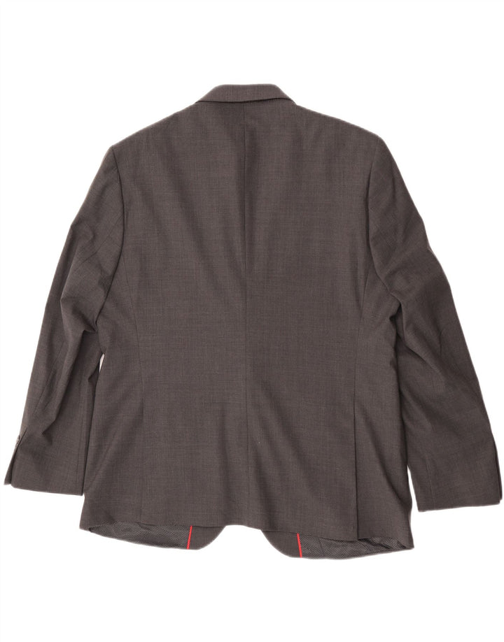 Мужской пиджак Marks & Spencer с двумя пуговицами, Великобритания, 44 XL, серая шерстяная клетка