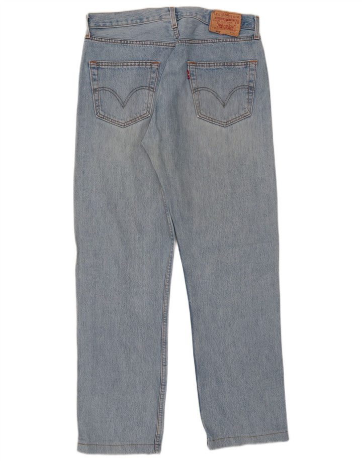 Мужские прямые джинсы Levi's 501 W34 L36 синие, хлопок