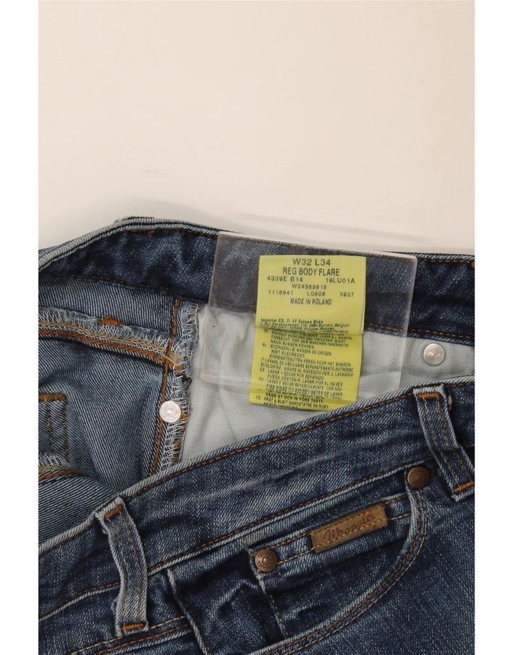 Женские расклешенные джинсы Wrangler W32 L32, синий хлопок