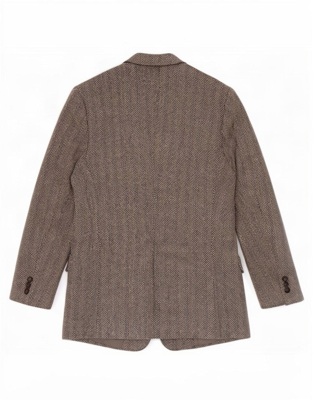 Мужской пиджак Harris Tweed Regular Fit UK 42, средний серый с узором «в елочку»