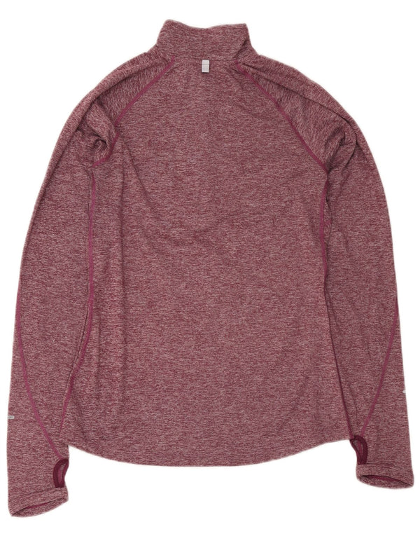 Женский спортивный костюм-пуловер Nike Dri Fit UK 10, маленький бордовый в крапинку