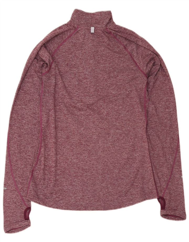 Женский спортивный костюм-пуловер Nike Dri Fit UK 10, маленький бордовый в крапинку