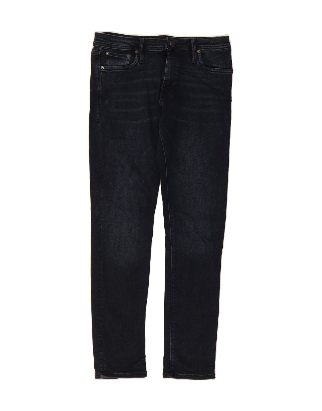 JACK & JONES Mens Slim Jeans W30 L30 Navy Blue Cotton Vintage Jack & Jones and Second-Hand Jack & Jones from Messina Hembry 