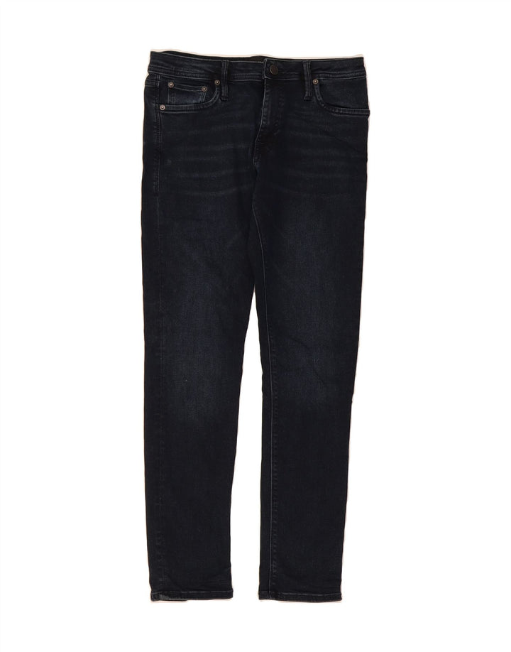 JACK & JONES Mens Slim Jeans W30 L30 Navy Blue Cotton Vintage Jack & Jones and Second-Hand Jack & Jones from Messina Hembry 