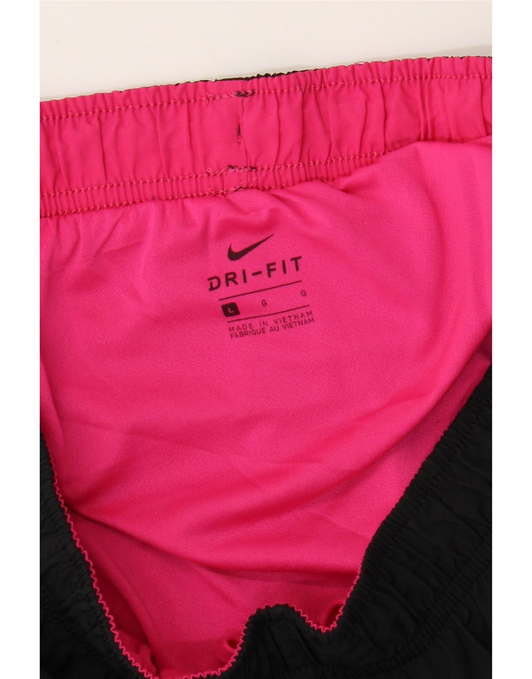 Женские спортивные шорты NIKE Dri Fit UK 14, большие черные цветные блоки