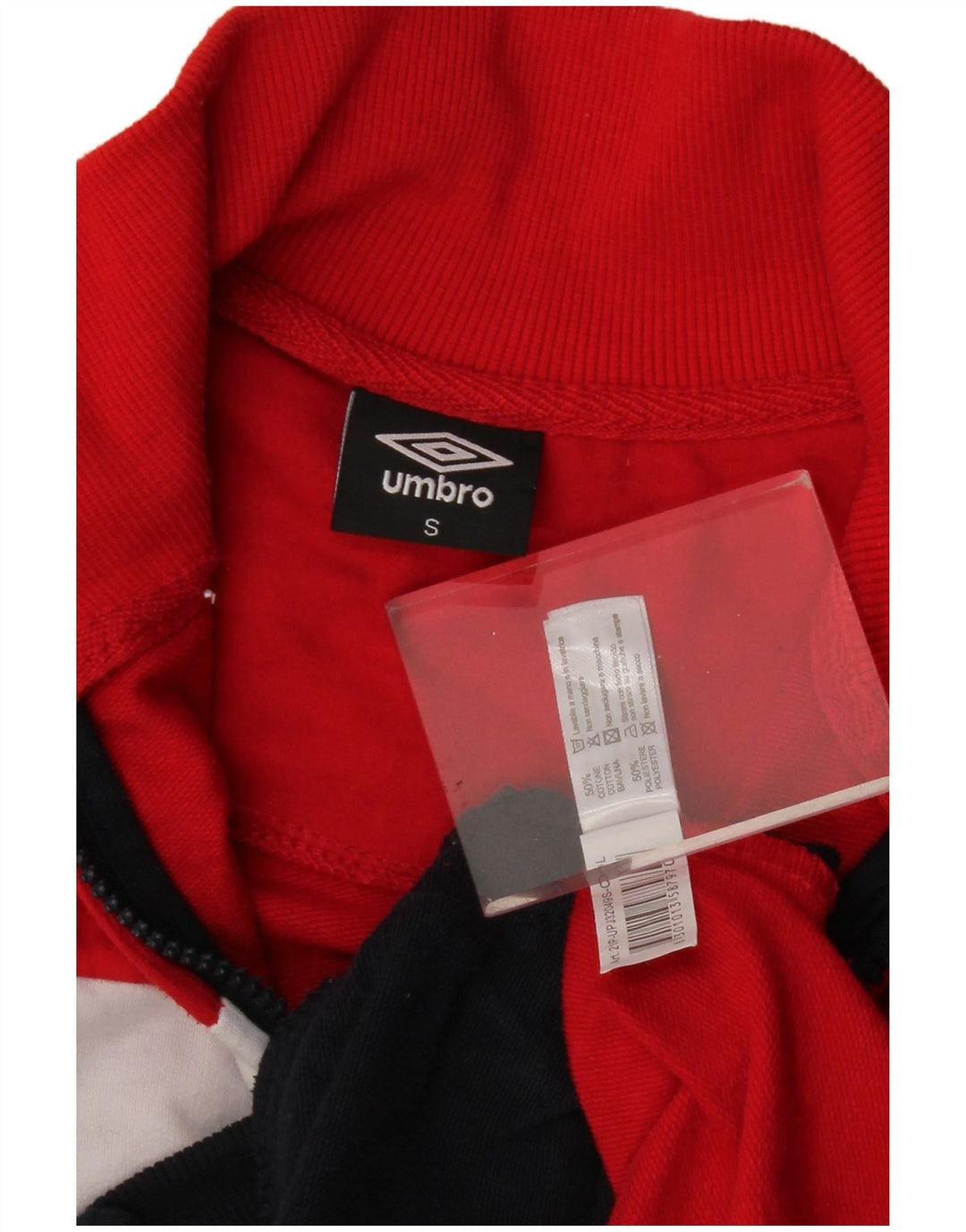 Женский спортивный костюм Umbro, верхняя куртка UK 10, маленький темно-синий, хлопок с цветными блоками