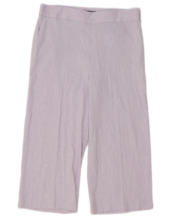 Женские широкие капри Marks & Spencer UK 14, большие W34 L22, фиолетовые