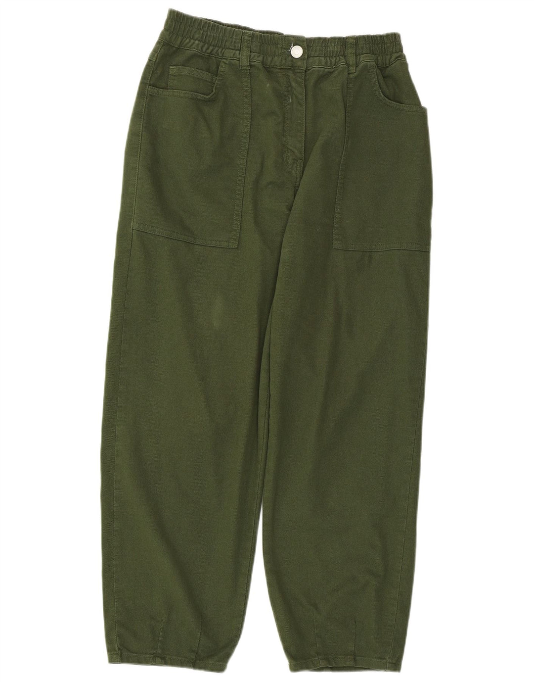 Женские джинсы свободного кроя с высокой талией WHISTLES UK 12, средние W30 L26, зеленые