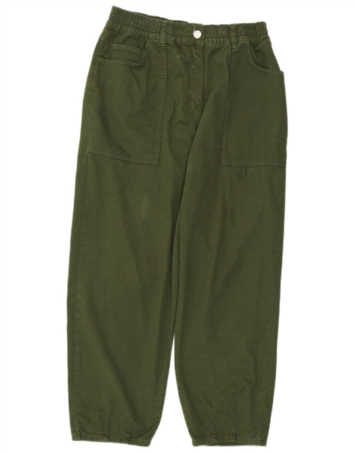 Женские джинсы свободного кроя с высокой талией WHISTLES UK 12, средние W30 L26, зеленые