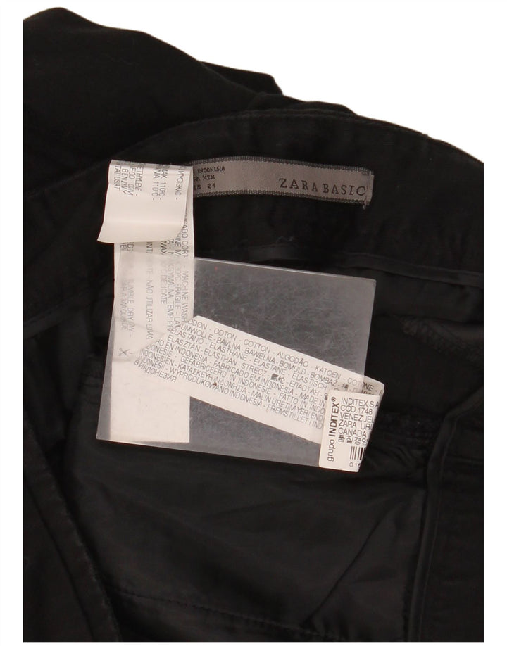 Женские шорты чинос ZARA EU 34 2XS W24, черный хлопок