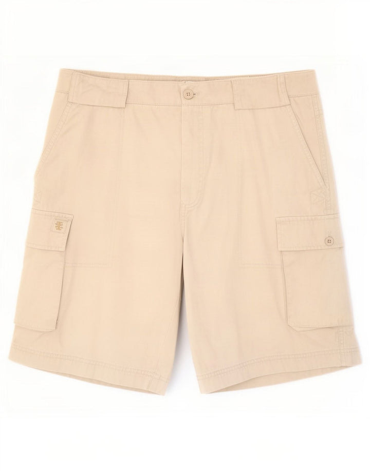 Izod Мужские шорты карго большие W36 бежевые, хлопок