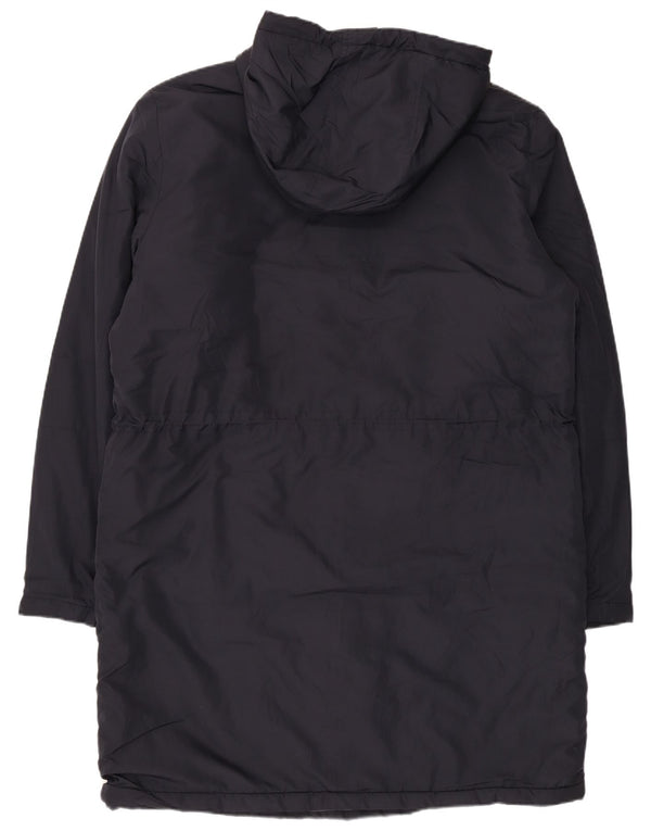 Мужское стеганое пальто с капюшоном Calvin Klein Jeans UK 40, большой темно-синий полиэстер