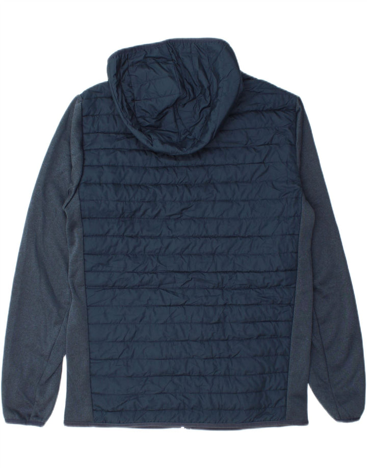 Мужская стеганая куртка с капюшоном Jack & Jones UK 38 средний темно-синий