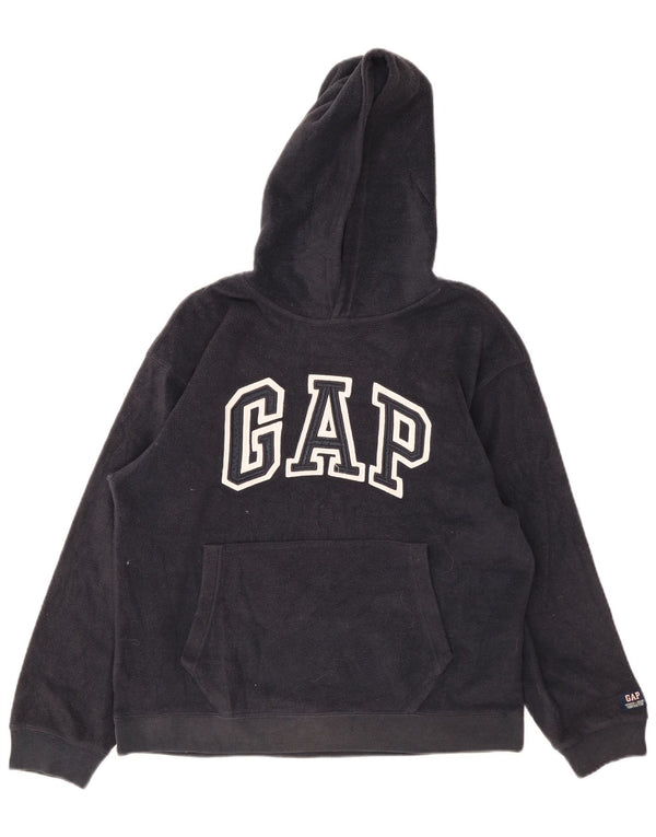 Флисовый джемпер с капюшоном и графикой Gap Boys 13–14 лет, 2XL, темно-синий