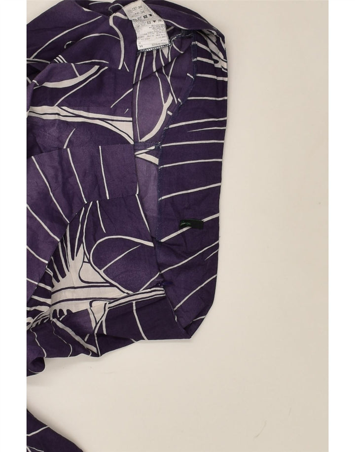 BENETTON Womens Graphic Chino Shorts EU 44 XL W36 Purple Cotton | Vintage Benetton | Thrift | Second-Hand Benetton | Used Clothing | Messina Hembry 
