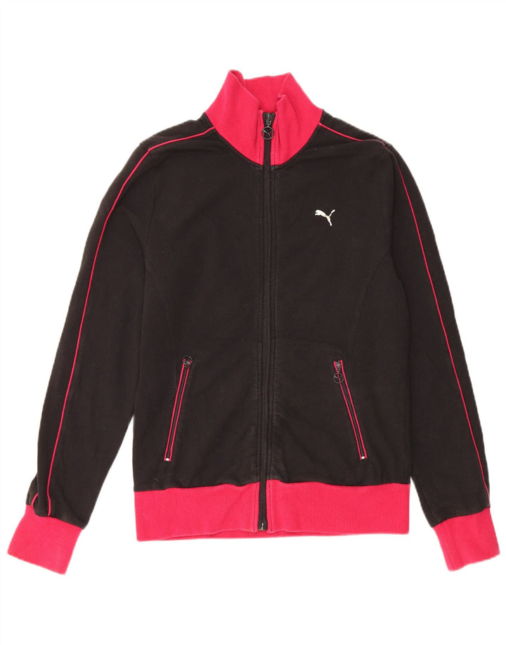 Женский спортивный костюм PUMA UK 12, средний черный, хлопок с цветными блоками