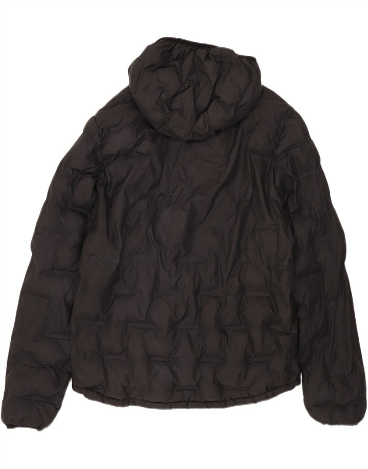 Мужская утепленная куртка с капюшоном Superdry UK 40, большой черный полиэстер
