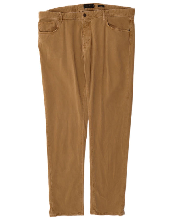 Massimo Dutti Мужские повседневные брюки узкого кроя EU 50 2XL W40 L32 Бежевый хлопок