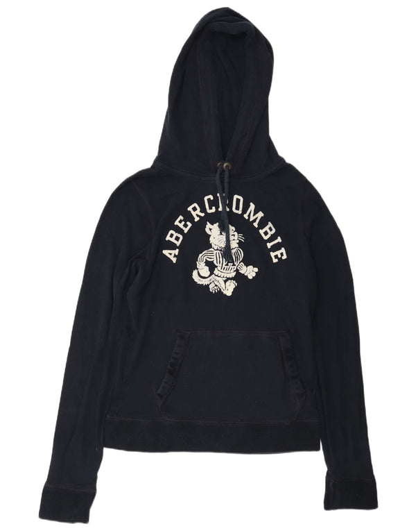 Женский джемпер с капюшоном Abercrombie & Fitch UK 16, большой темно-синий