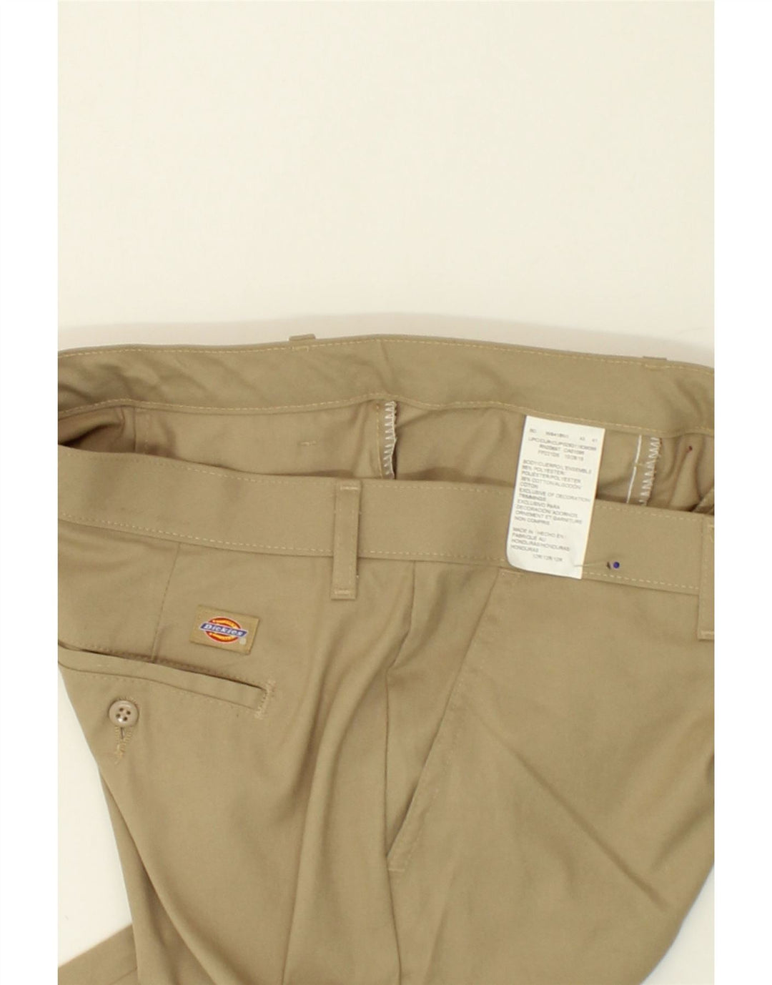 DICKIES Womens Straight Chino Trousers US 12 Large W32 L33 Beige Polyester Vintage Dickies and Second-Hand Dickies from Messina Hembry 