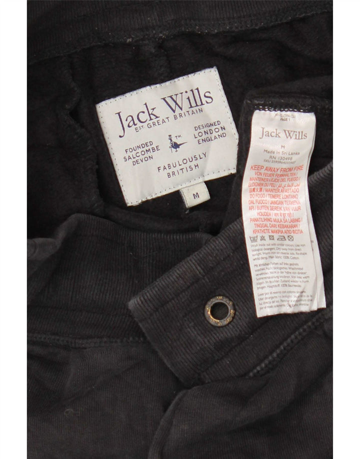 Мужские спортивные брюки с графическим рисунком Jack Wills, джоггеры, средний черный, хлопок