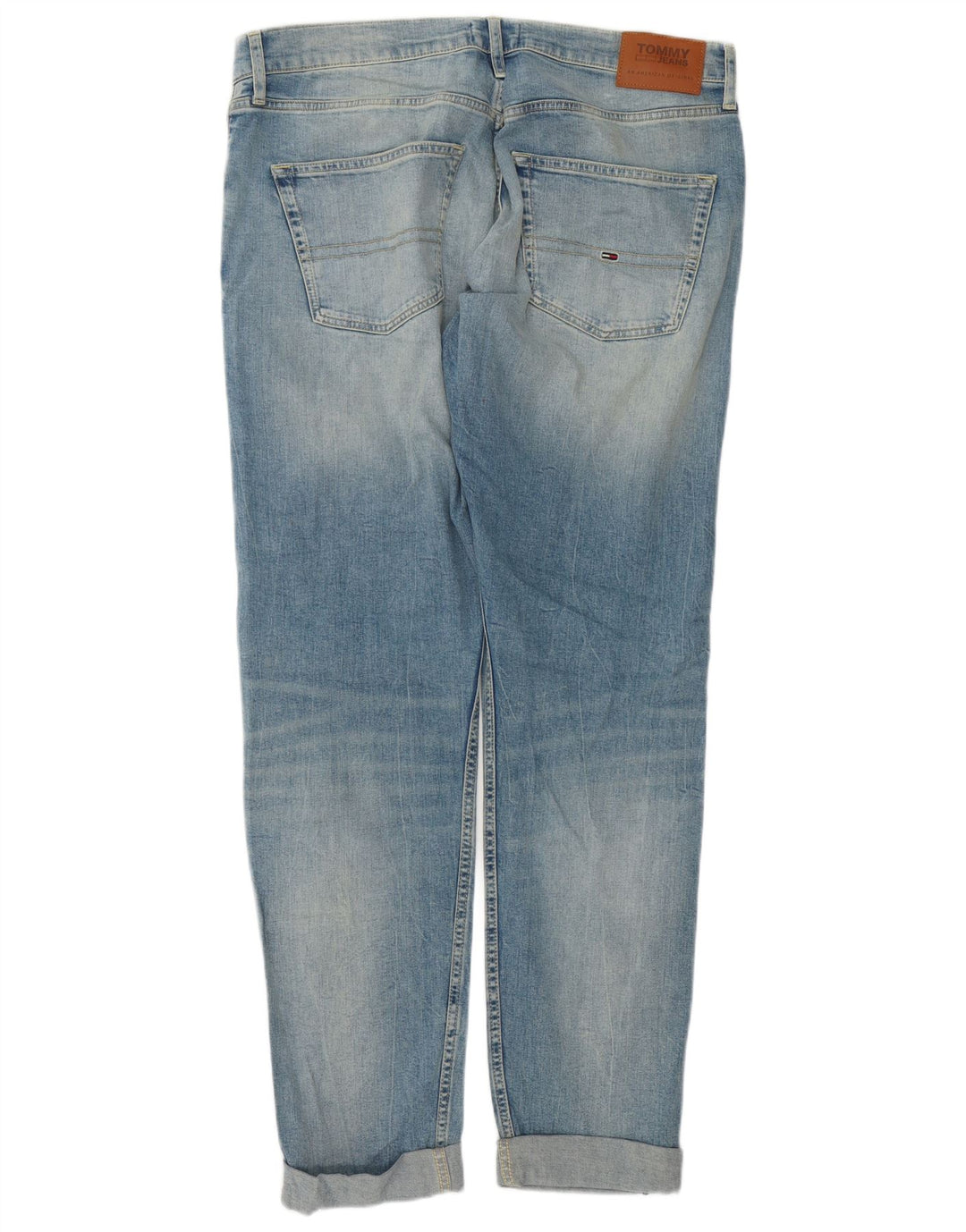 TOMMY HILFIGER Мужские прямые джинсы W34 L36 синие, хлопок