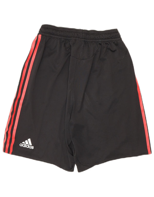 Мужские спортивные шорты Adidas AC Milan, маленькие черные из полиэстера