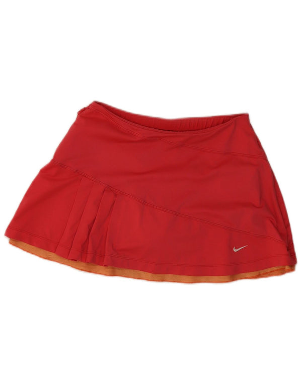 Женская теннисная юбка Nike Dri Fit UK 8/10, маленькая красная из полиэстера