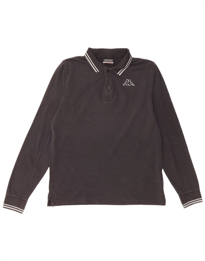 Мужская рубашка поло Kappa, большая черная, хлопок