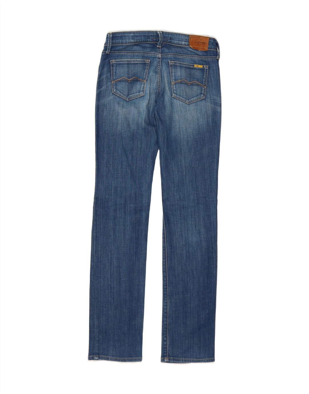 MELTIN' POT Womens Mesh Slim Jeans W27 L34 Blue Cotton Vintage Meltin' Pot and Second-Hand Meltin' Pot from Messina Hembry 
