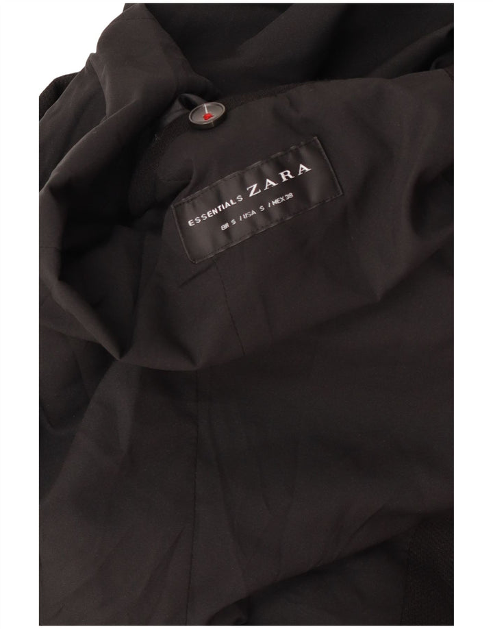 Мужской пиджак на двух пуговицах Zara UK 36, маленький черный