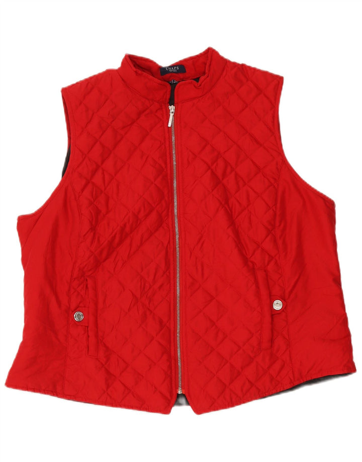 Женский стеганый жилет Chaps UK 18 XL, красный