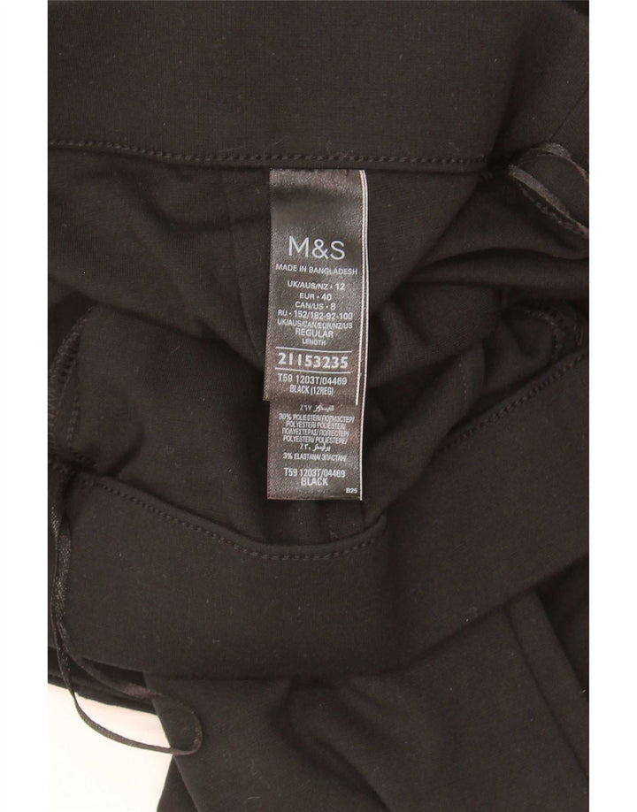 Женские повседневные брюки Marks & Spencer Bootcut UK 12 Medium W30 L29, черные