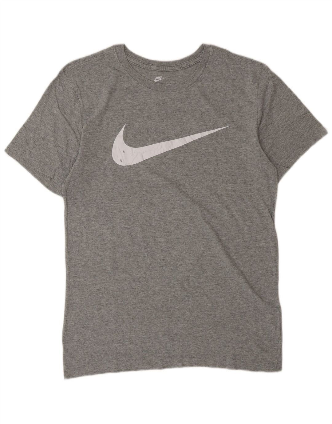 Мужская футболка с рисунком Nike, маленький серый хлопок
