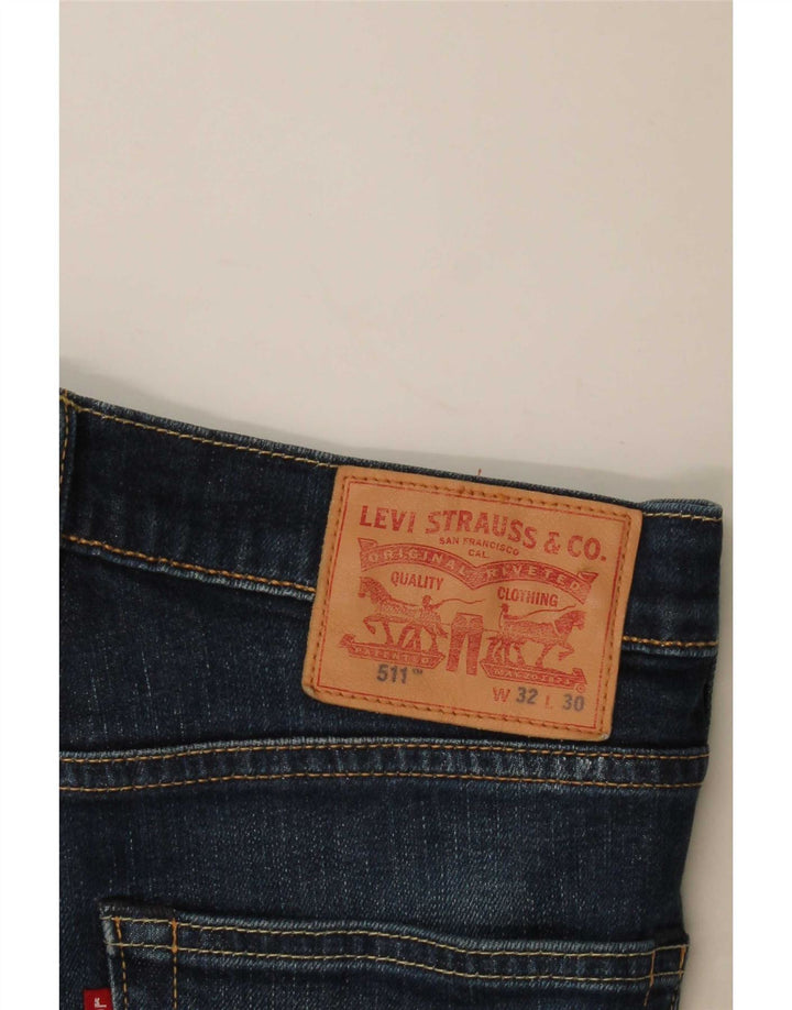 Женские джинсы Levi's 511 Slim W32 L30 Темно-синие, хлопок