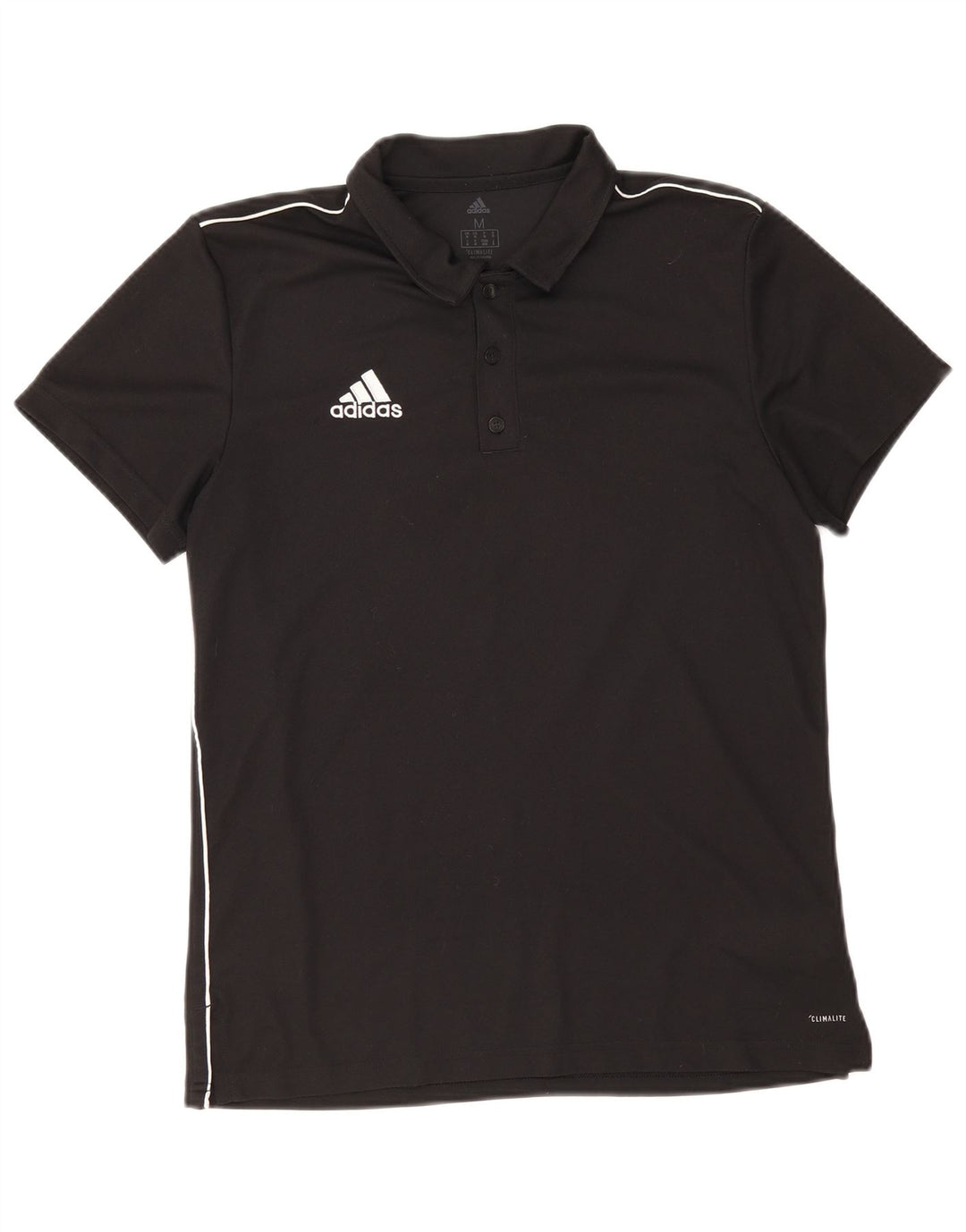 Мужская рубашка поло Adidas Climalite, средний черный полиэстер