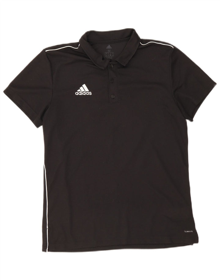 Мужская рубашка поло Adidas Climalite, средний черный полиэстер
