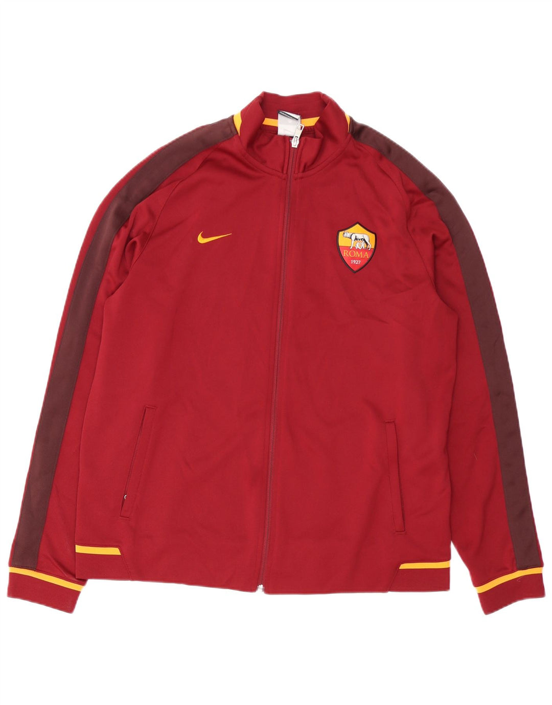 Мужской спортивный костюм NIKE As Roma, верхняя куртка XL, красный полиэстер с цветными блоками